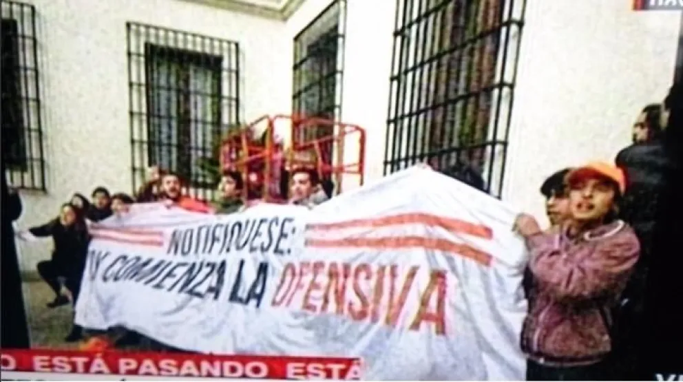 Estudiantes se tomaron La Moneda