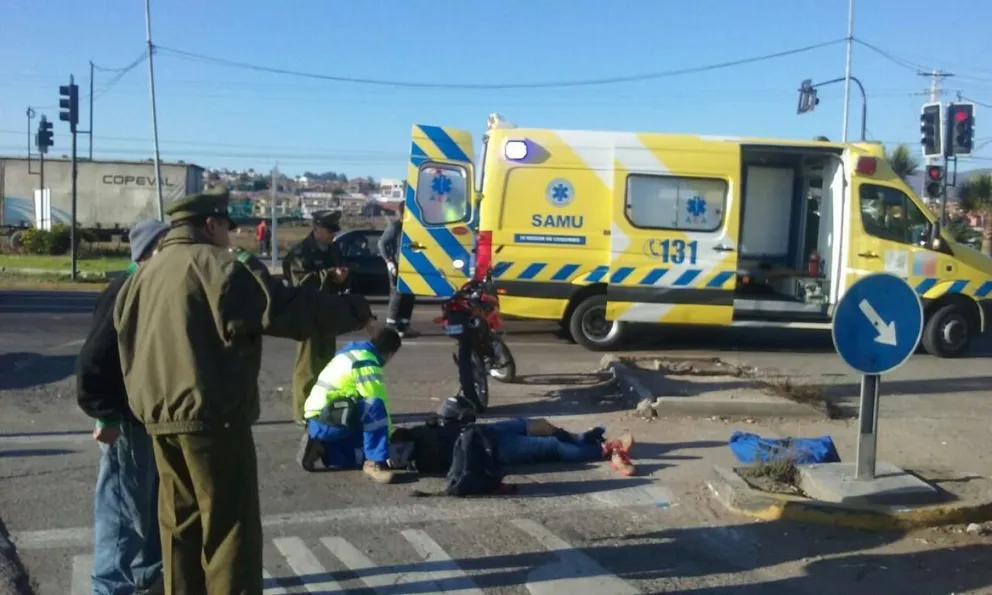 Joven es atropellado en plena Ruta 5 Norte en Coquimbo