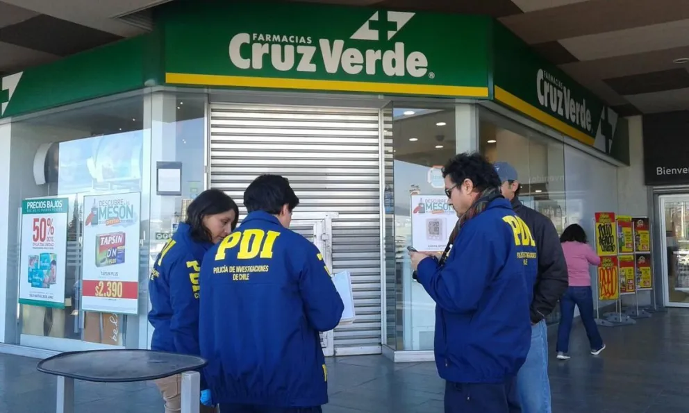 Roban más de tres millones de pesos desde Farmacia Cruz Verde de La Serena