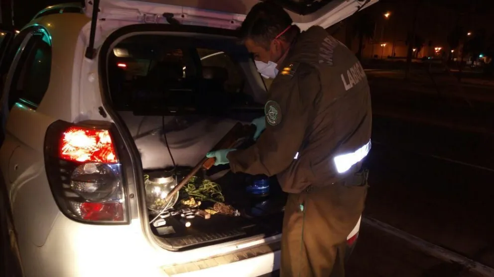 Un carabinero herido y 4 asaltantes  detenidos en procedimiento policial
