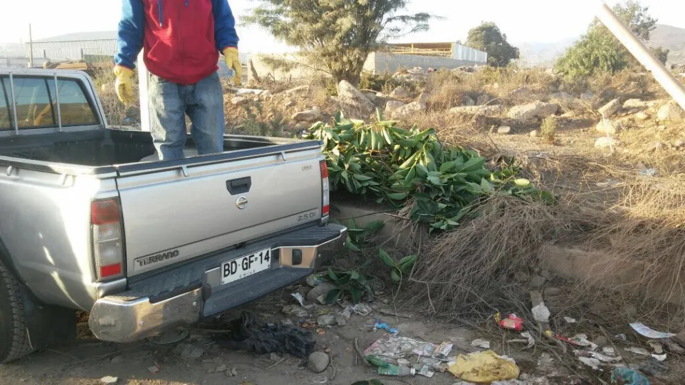 Ver vehículos botando basura en zonas públicas es una escena habitual en la comuna de Ovalle