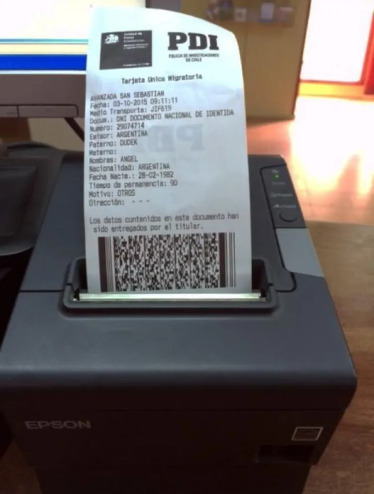 Nuevo control migratorio implementa  la PDI en paso fronterizo Juntas del Toro