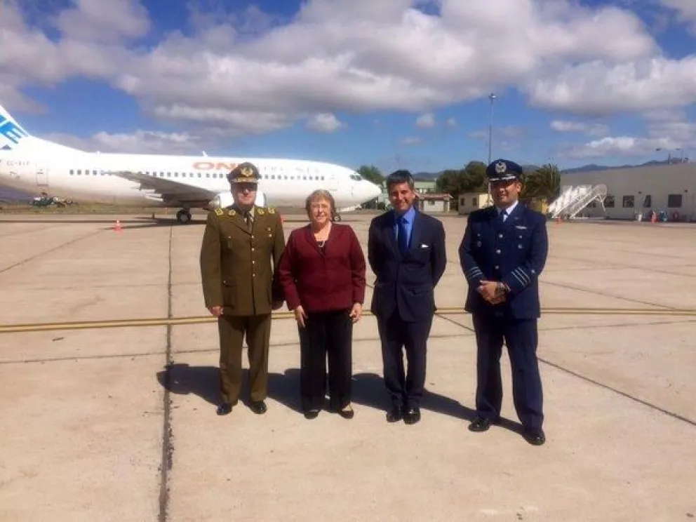 Presidenta Bachelet llega a la región