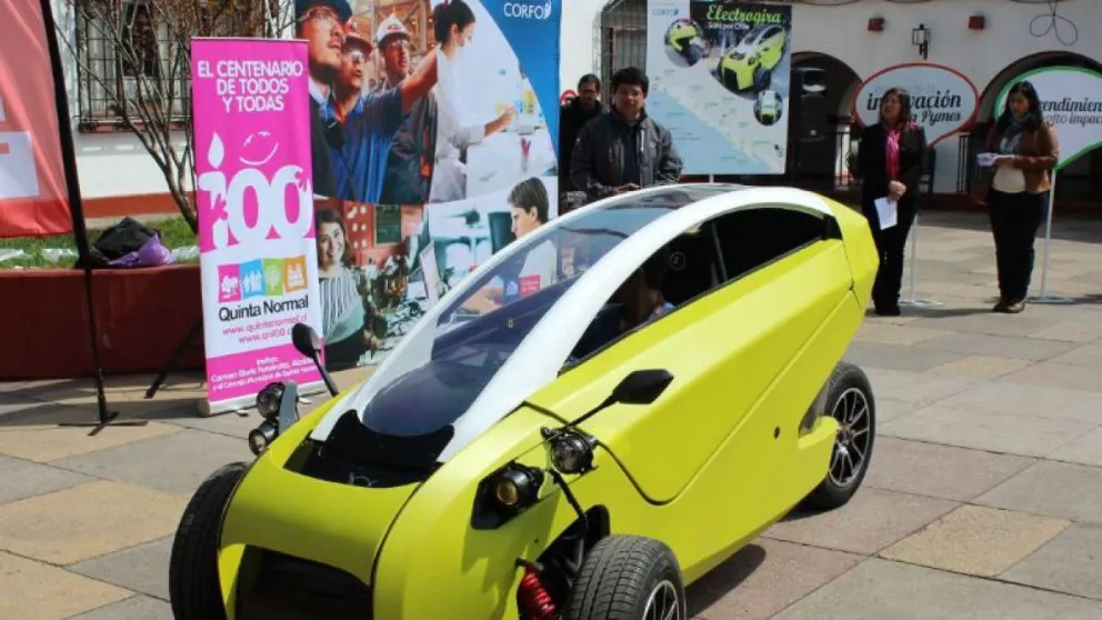 Vehículo eléctrico hecho en Chile visitará la región