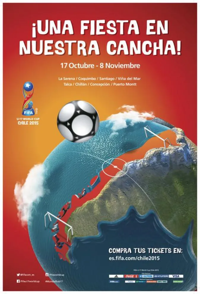 Copa Mundial Sub-17 de la FIFA Chile 2015 presenta su afiche oficial