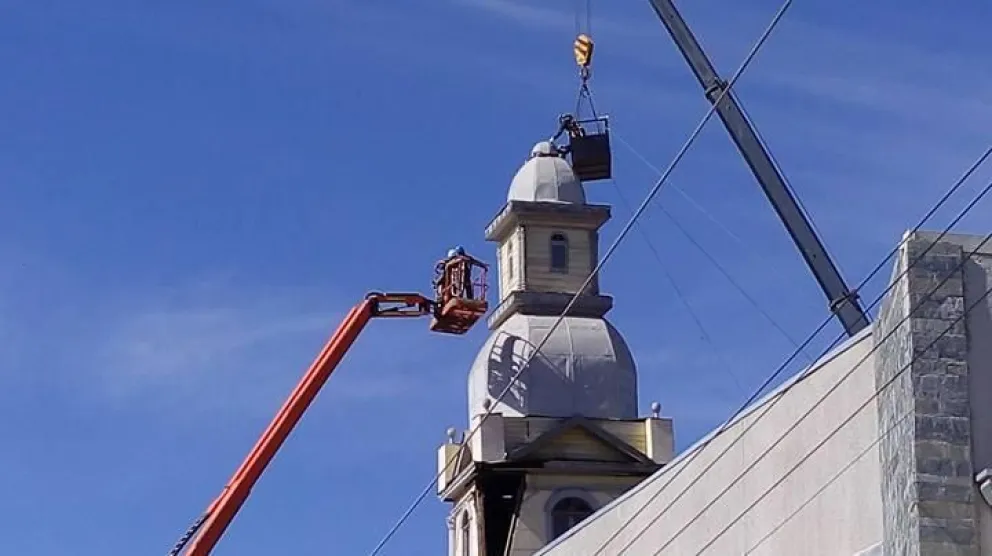 Comienza el retiro de la cúpula en la iglesia Corazón de María de Ovalle