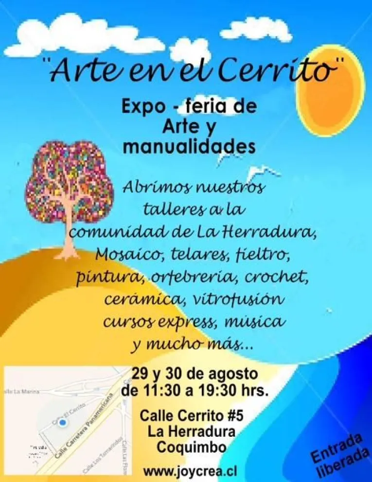 Invitan a feria de arte y manualidades en La Herradura