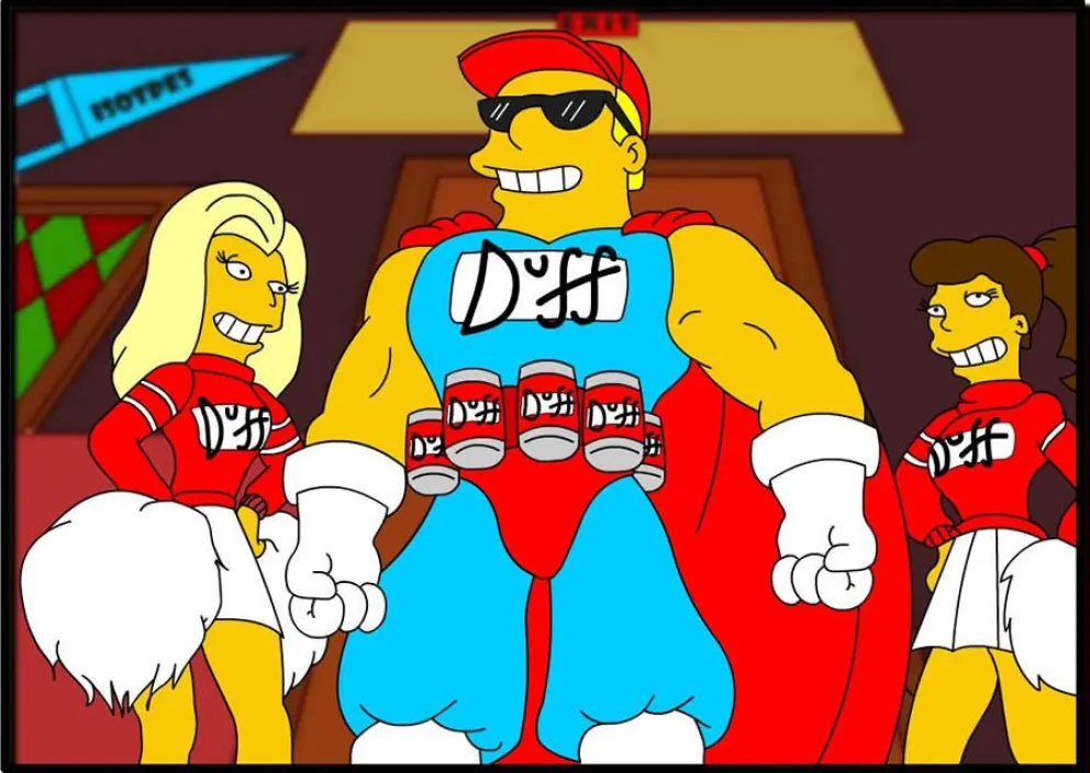 Entre $1.000 y $1.100 costará beber la cerveza Duff, de la serie "Los Simpsons",en Chile
