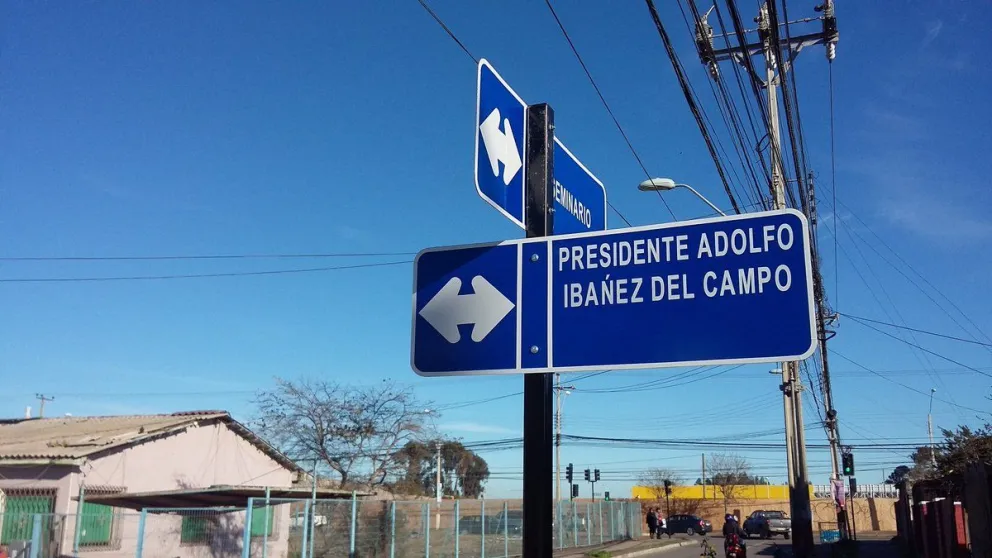 La imagen que da cuenta del error garrafal cometido en  la señalética con el nombre del personaje.