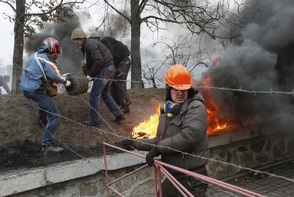 El número oficial de fallecidos en dos días en Kiev asciende a 75 personas