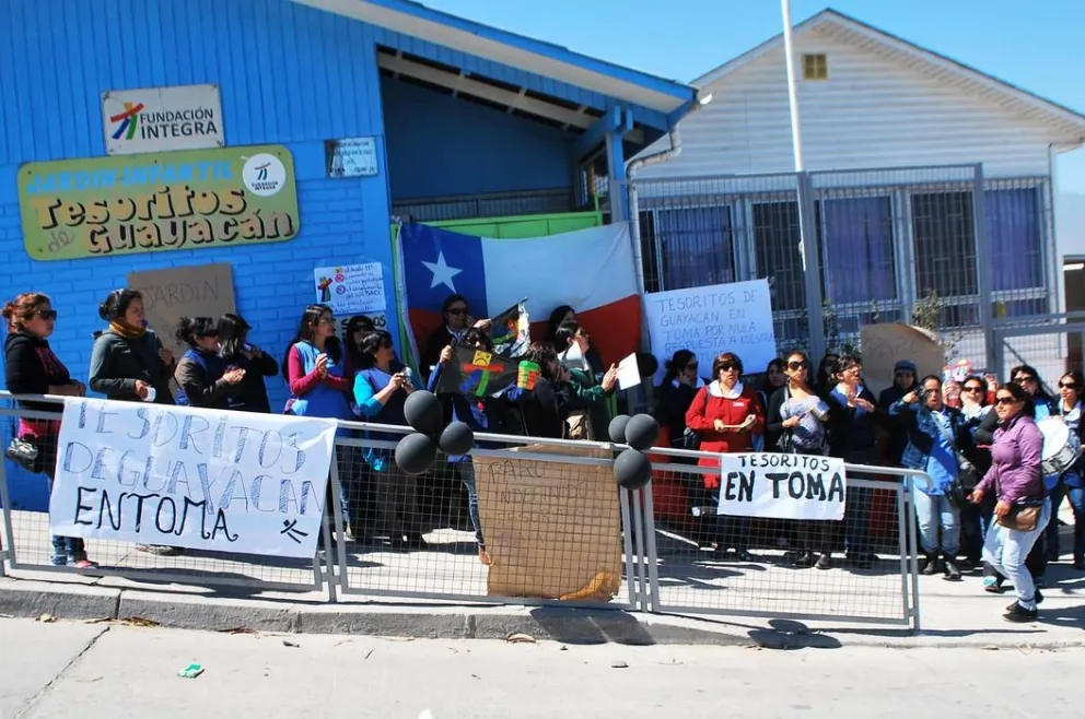 Funcionarias en huelga anuncian la “toma” de jardines infantiles de Integra