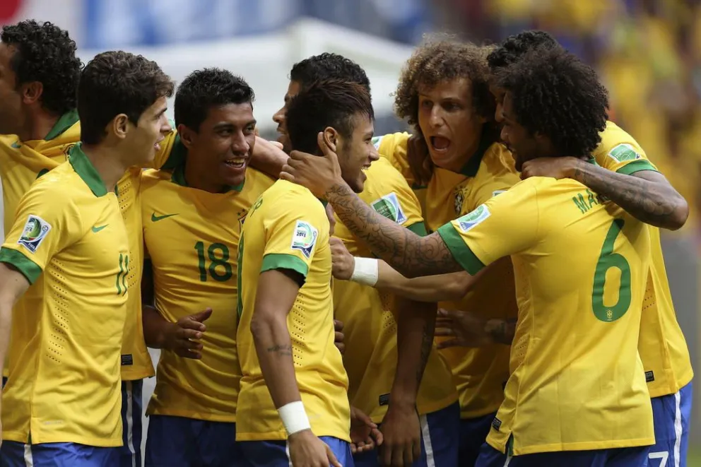 Brasil se abrazó en el debut de la Copa Confederaciones