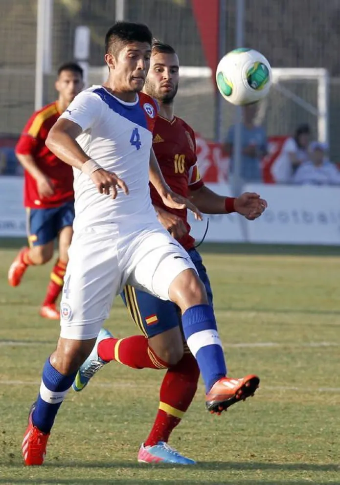 Selección chilena Sub 20 empata a cuatro goles con España
