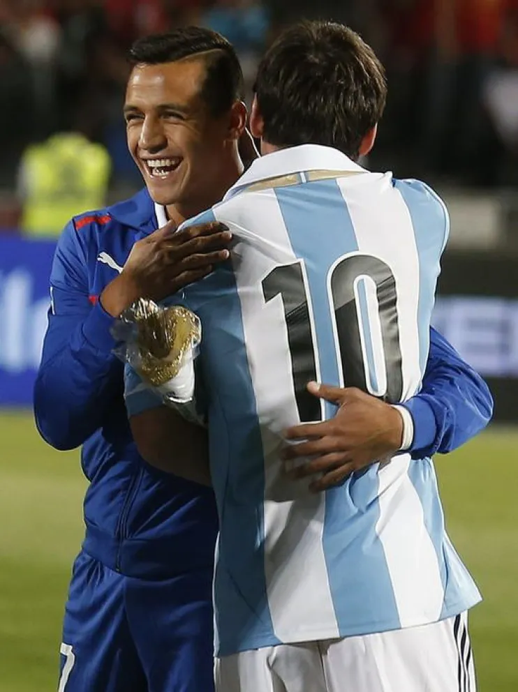 Lio Messi y Alexis Sánchez mostraron que son de verdad