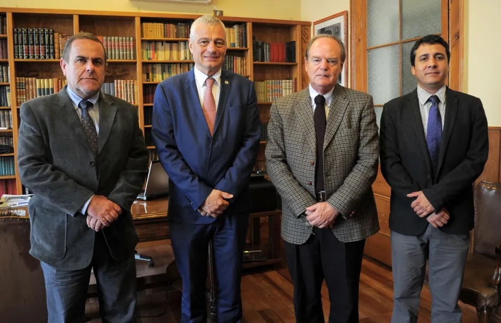 Francisco Hernández, Badouin Havaux, Ricardo Puga Vergara y Claudio Escobar