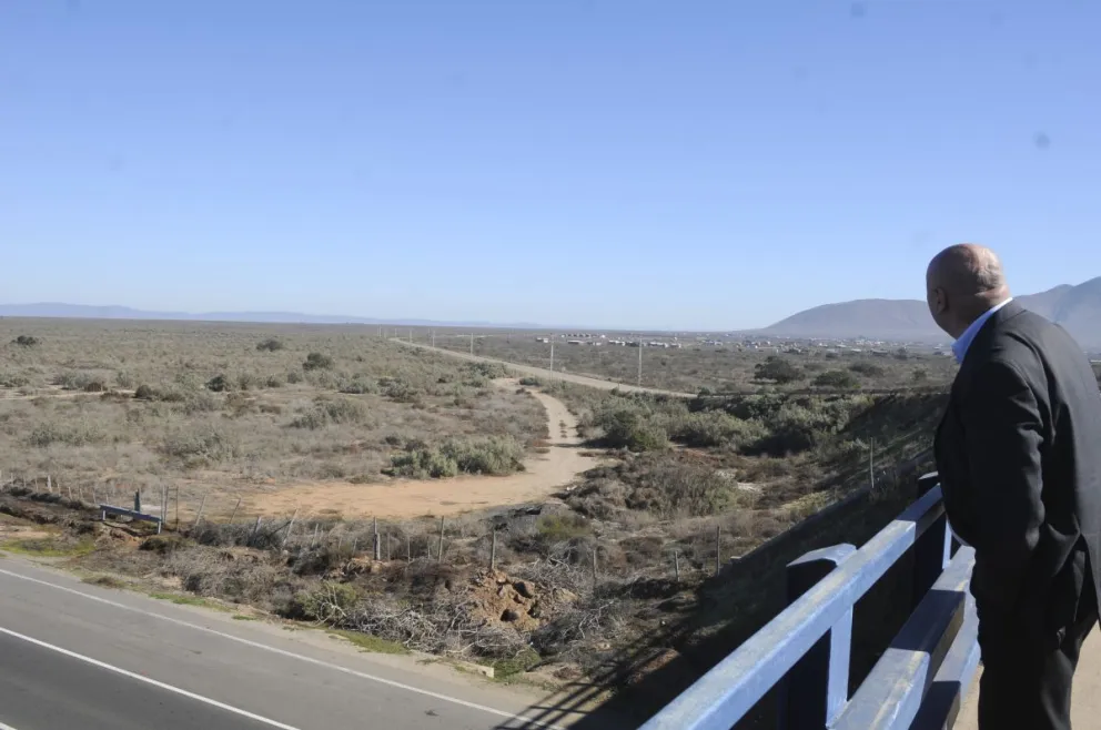 Este sería el terreno sobre el cual se construiría el futuro aeropuerto, el cual se localiza entre las localidades de Guanaqueros y Tongoy, en el kilómetro 430 de la Ruta 5 Norte, a unos 32 km. de la ciudad de Coquimbo. Foto Andrea Cantillanes