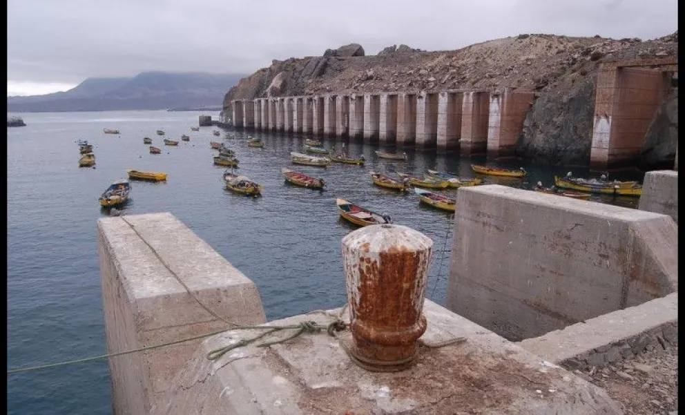 El megapuerto se construiría en el sector de caleta Cruz Grande, en la localidad de La Higuera. Foto El Día