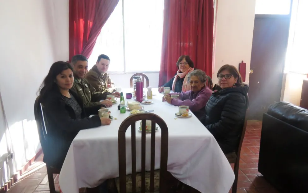 Tras varios años, Laura pudo reencontrarse con su ahijada María Teresa