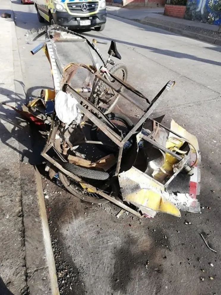 Explosión de carro manicero
