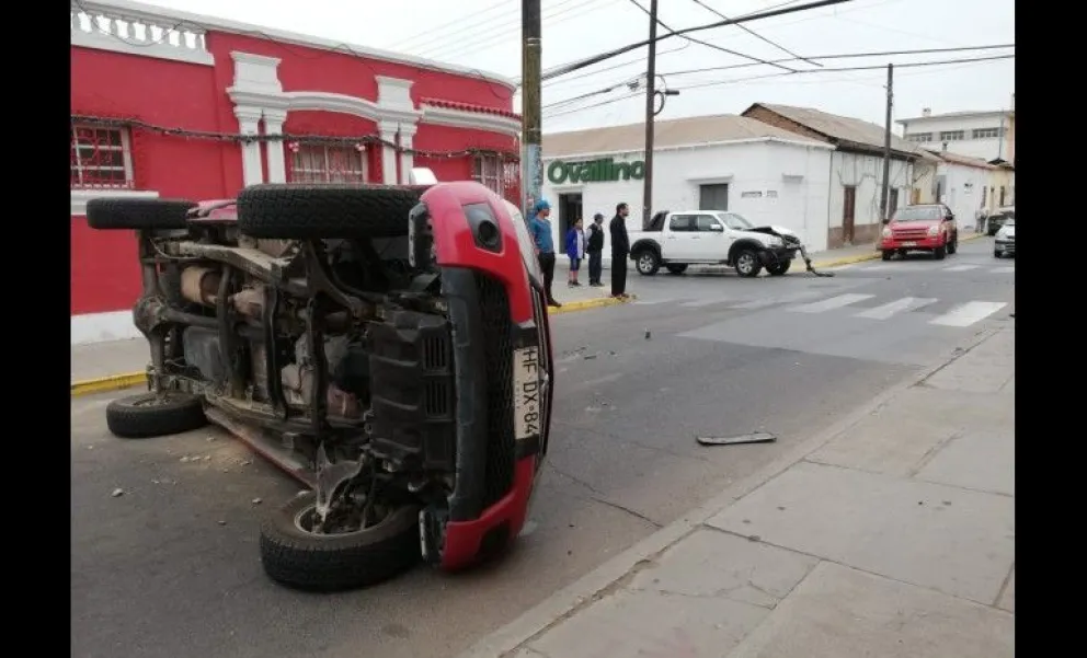 El accidente ocurrió cerca de las puertas del diario El Ovallino