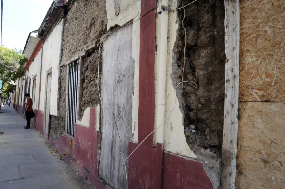 Una de las principales preocupaciones lo revisten las viviendas que se encuentran en el casco histórico y que están con daños de diversa consideración.