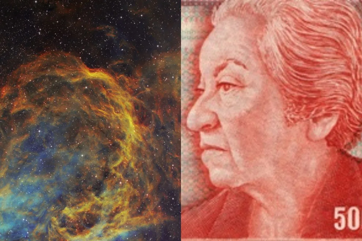 El fragmento de la Nebulosa Carina que se parece a Gabriela Mistral ...