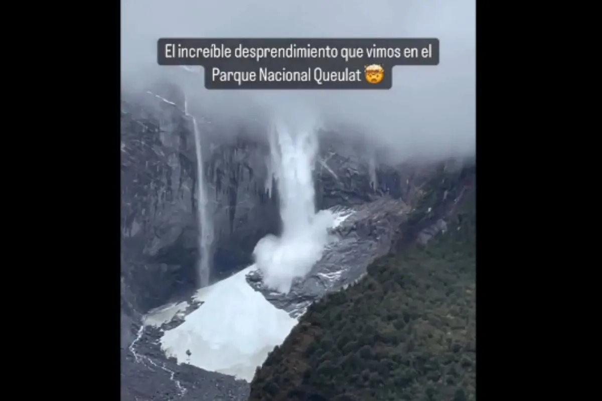 Captan impresionante desprendimiento de glaciar en el Parque Nacional ...
