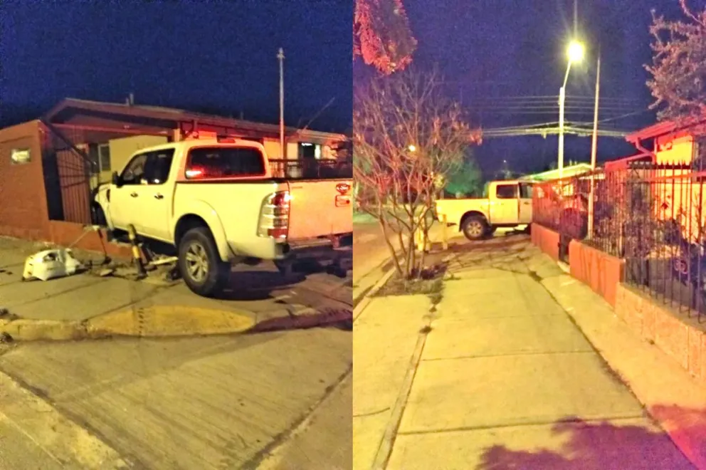 Conductor ebrio escapa de policía y se estrella contra una casa en ...