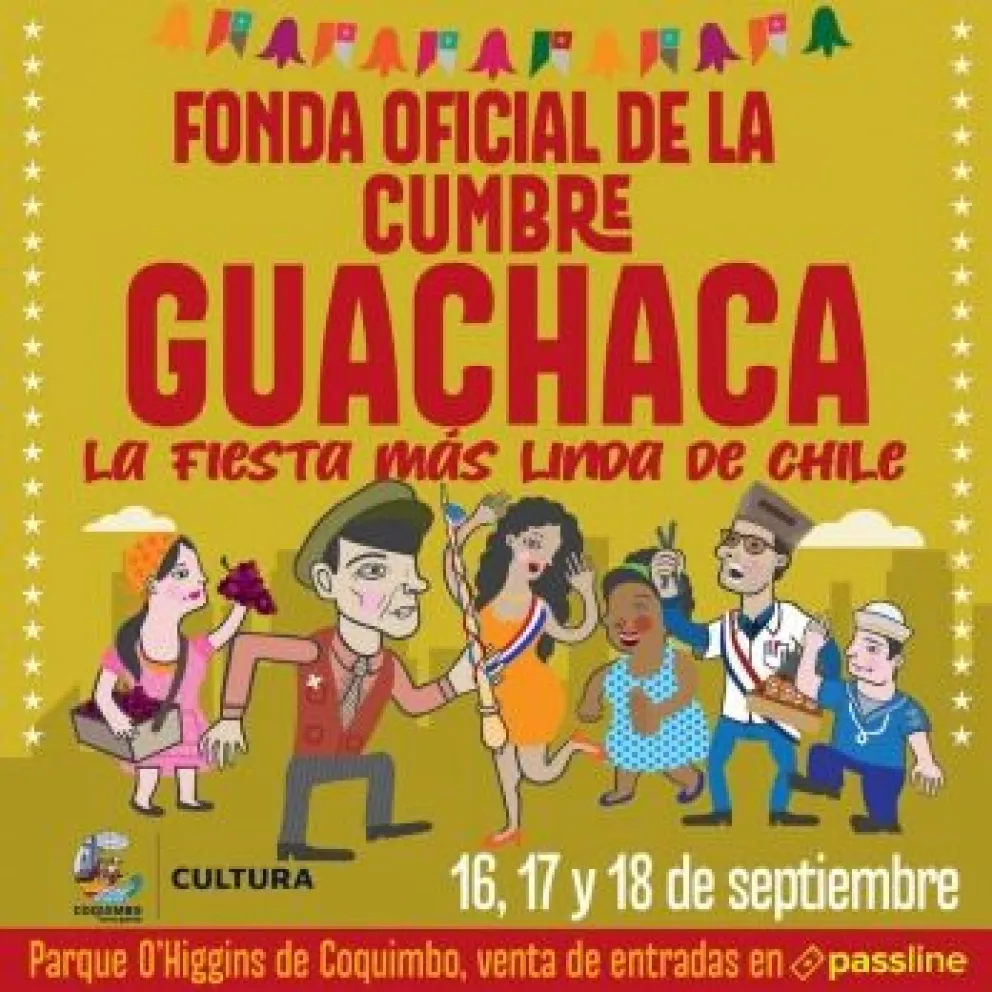 Fonda Oficial de la Cumbre Guachaca aterriza al Parque O’Higgins en