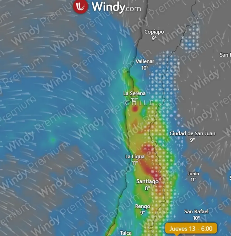 ¿Más Lluvia Para La Serena Y Coquimbo? App Windy Pronostica Gigantesco ...