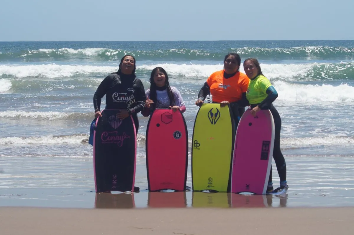 Participantes de bodyboard