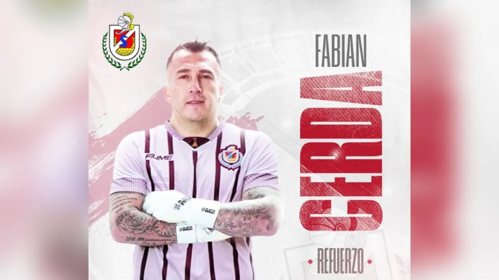 El club ratificó la incorporación del cuidatubos Fabián cerda, quien ya se encuentra entrenando bajo las órdenes de Erwin Durán.