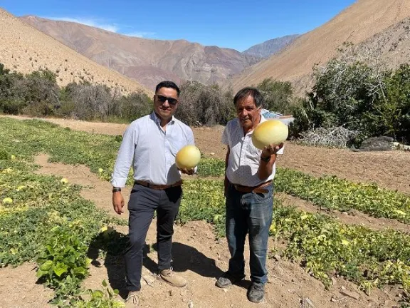 Don Humberto triunfa con sus productos en Paihuano