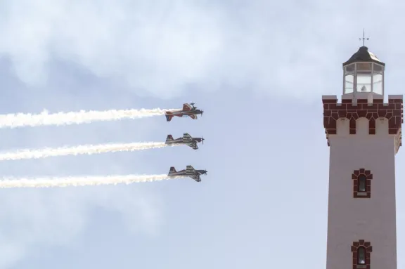 Los Halcones sorprenden en La Serena y se preparan para nuevo show aéreo en Coquimbo