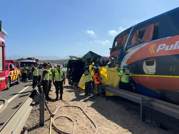 Gravilla causa fatal colisión en Ruta 5 Norte