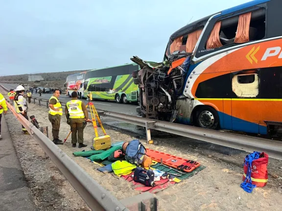 Posibles causas del choque en la ruta 5 Norte