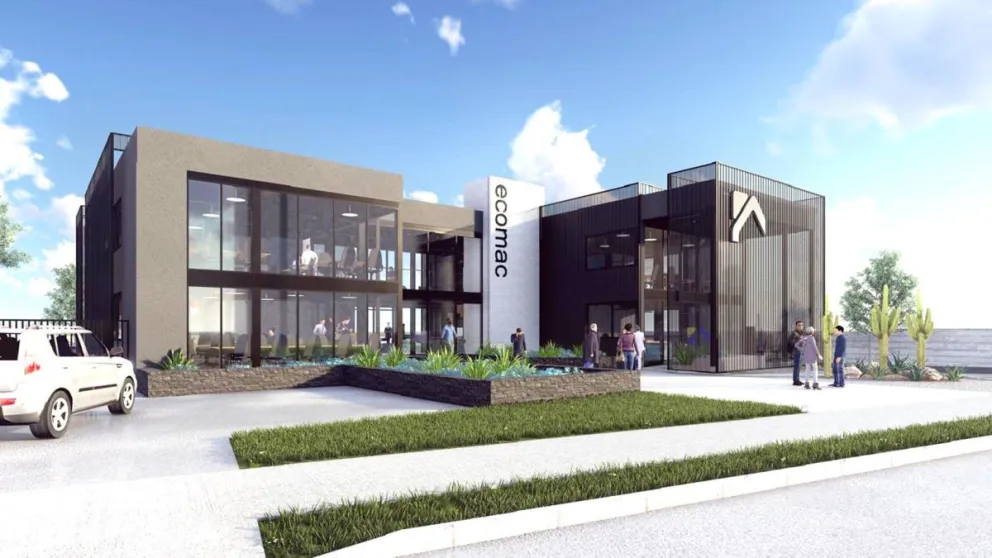 Ubicada en la estratégica intersección de Cuatro Esquinas con Ulriksen, esta obra marca un hito para la empresa al ser la primera sede corporativa en la región construida con un sistema modular industrializado.