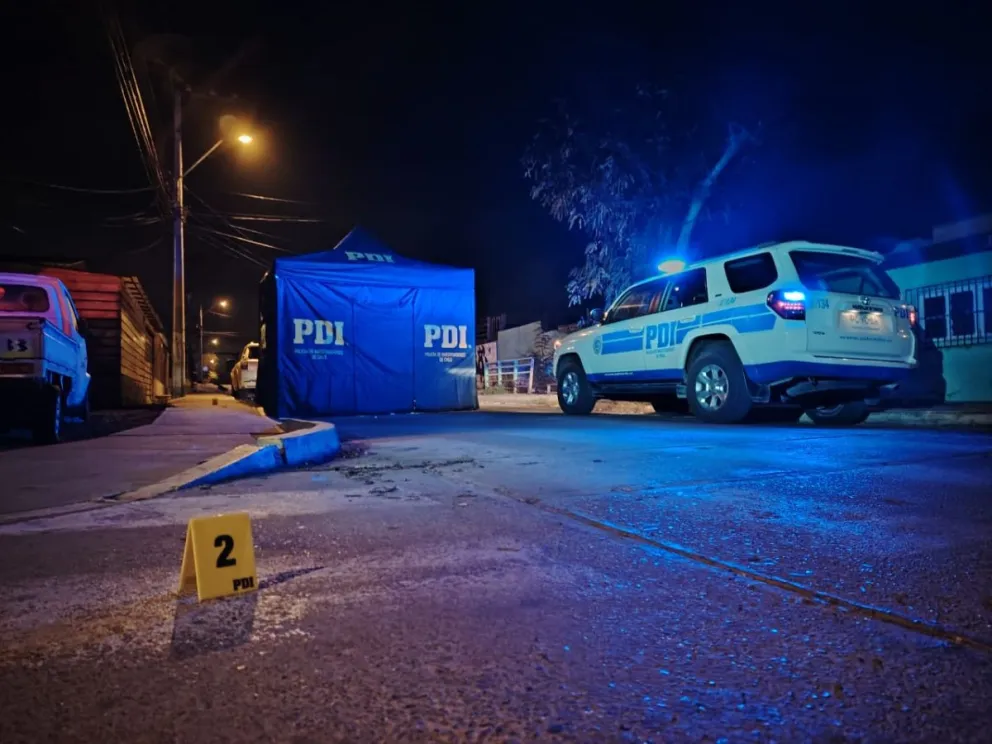 Durante la madrugada de este viernes, se registró un nuevo homicidio en el sector de Las Compañías, en La Serena./ CEDIDA POR PDI 