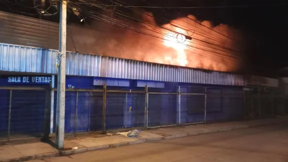 Incendio destruye mayorista agrícola en Ovalle
