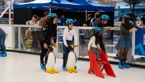 Pista de hielo ecológica e inclusiva en Ovalle