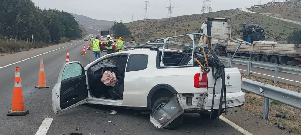 Ovalle: Accidente de tránsito en la Ruta 5  Norte deja un fallecido