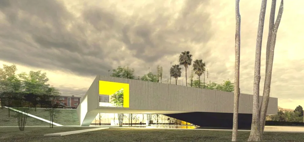 Imágenes proyectadas del diseño del teatro elaboradas en 2013 por la Dirección de Arquitectura del MOP Coquimbo. CEDIDA