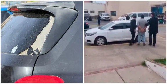 La Serena: Detienen a “cuidador” de autos por destruir parabrisas  de conductora que le no pagó propina