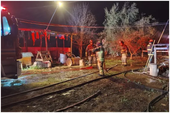 Incendio en sector rural de Coquimbo deja un adulto mayor fallecido
