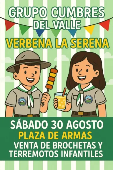Scouts de La Serena se unen a la Verbena para financiar campamentos de verano