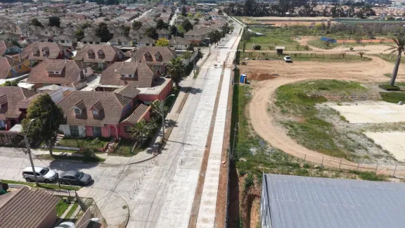 Finaliza pavimentación en calle Braulio Arenas, La Serena