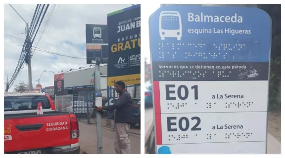 Francisco Araya: denuncia de obstrucción de señaléticas en Braille
