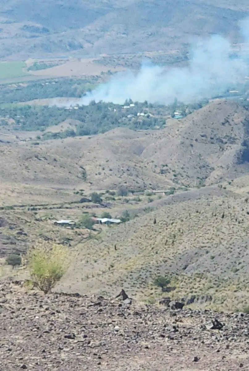 Evacuación preventiva en Combarbalá por incendio forestal