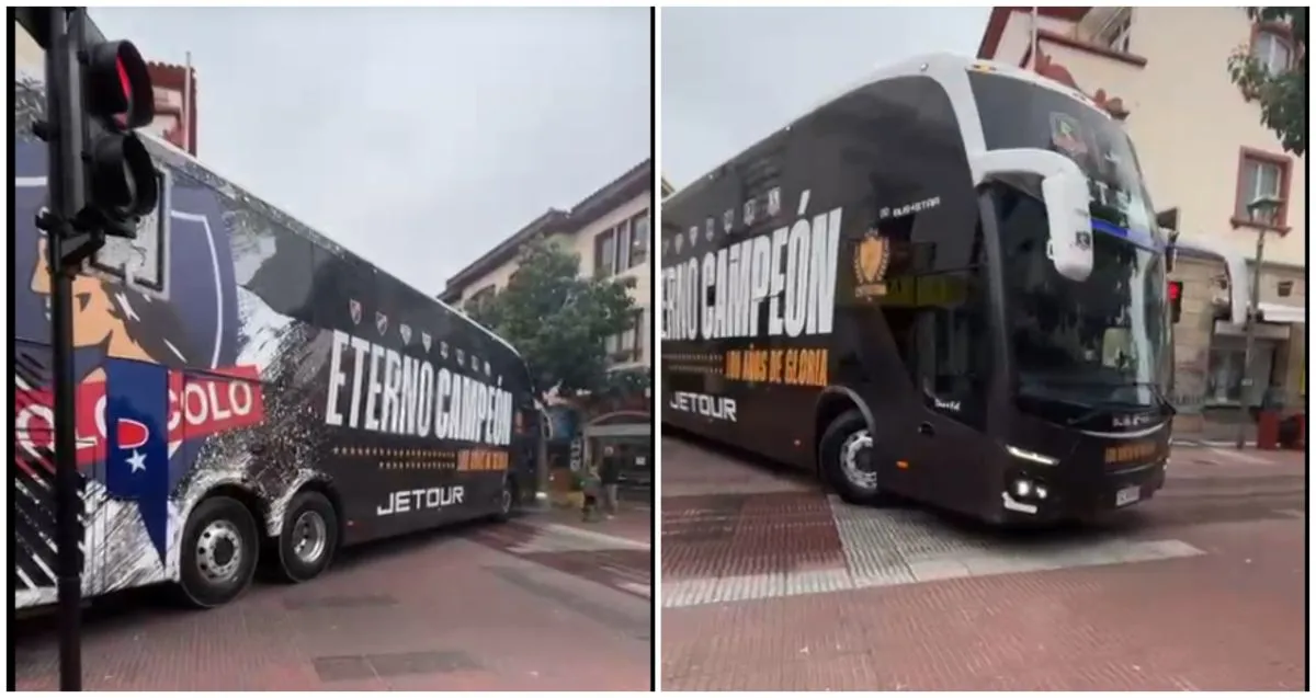 Infraccionan bus de Colo Colo en centro de La Serena