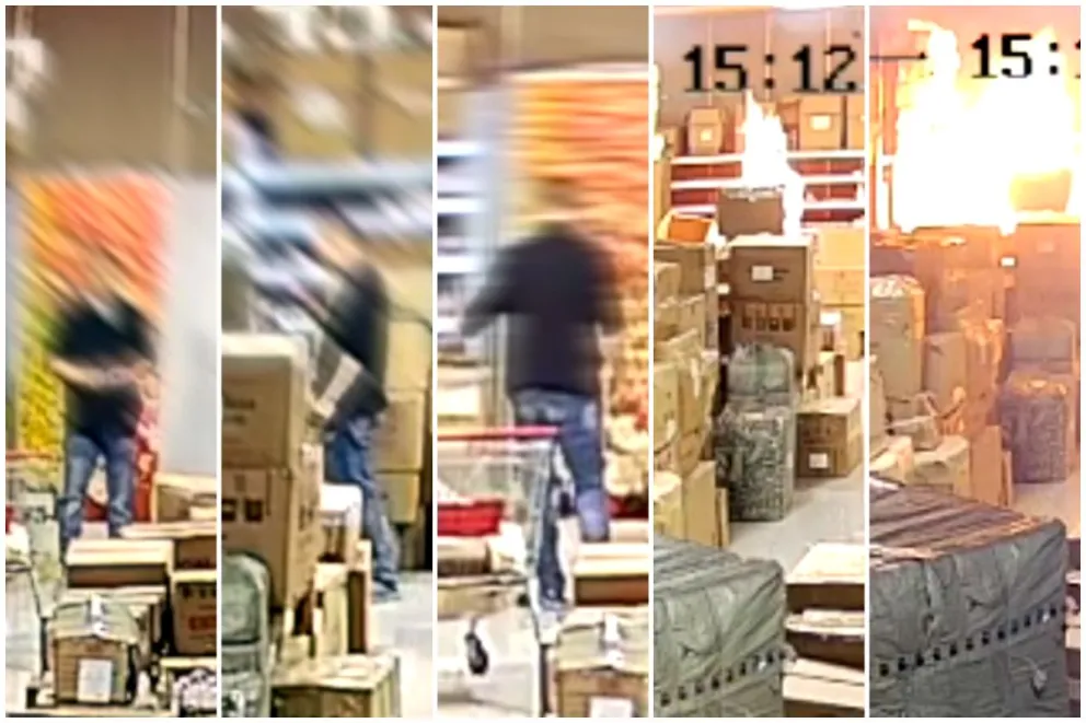 Captura del video en el que aparece el presunto autor del incendio./ EL DÍA